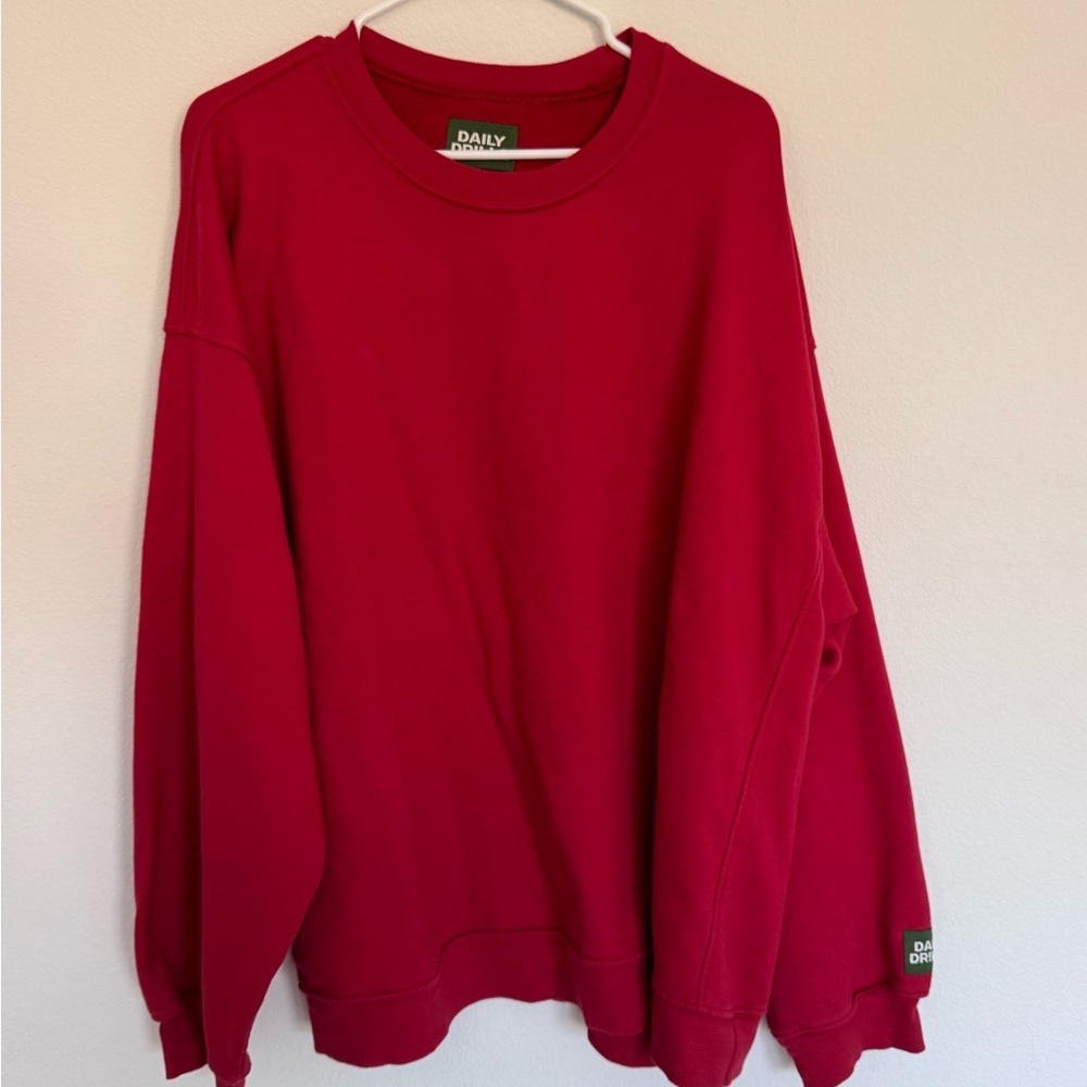 Daily Drills unisex oversized crew - vintage red
